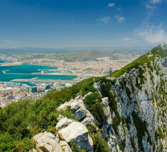 Gibraltar, a British Overseas Territory with a sterling economy and a large finance sector.